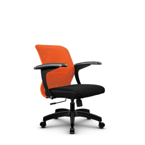 Кресло SU-M-4/подл.160/осн.001, Оранжевый/Черный в Старом Осколе