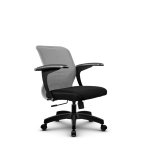 Кресло офисное SU-M-4/подл.160/осн.001, Светло-серый/Черный в Белгороде