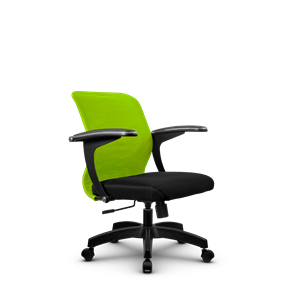 Кресло компьютерное SU-M-4/подл.160/осн.001, Зеленый/Черный в Белгороде