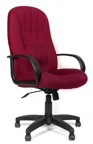 Кресло компьютерное CHAIRMAN 685, ткань TW 13, цвет бордо в Белгороде