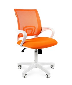 Кресло CHAIRMAN 696 white, ткань, цвет оранжевый в Белгороде
