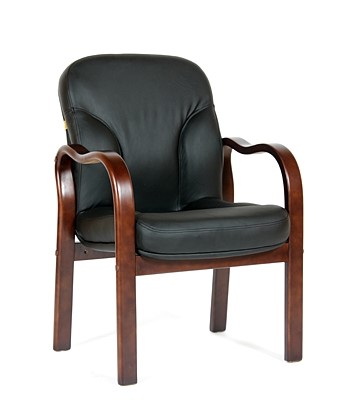 Офисное кресло CHAIRMAN 658 Натуральная кожа черный в Старом Осколе - изображение