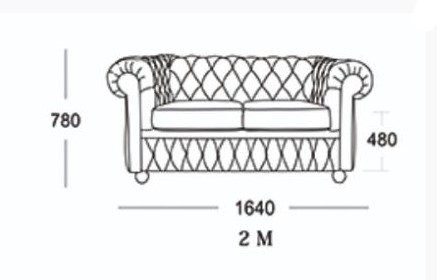 Прямой диван Честер 2М (седафлекс) в Белгороде - изображение 13