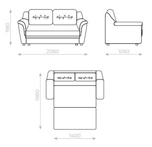 Прямой диван Вега 2 МД в Старом Осколе - изображение 5
