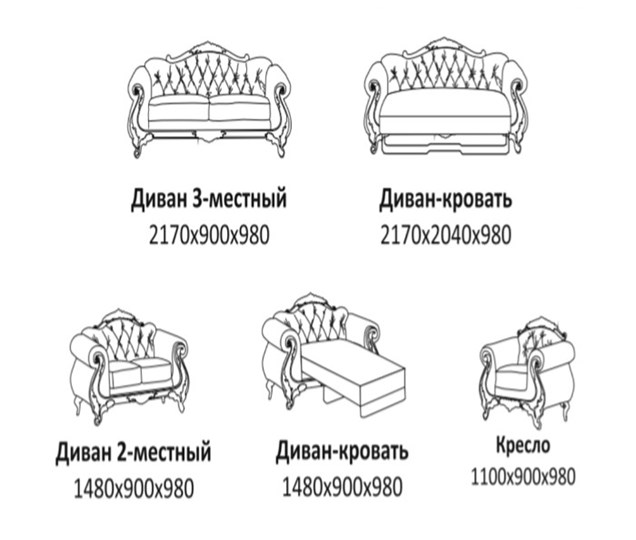 Большой диван Лувр X, ДБ3 в Белгороде - изображение 2