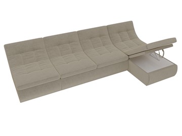 Большой модульный диван Холидей, Бежевый (микровельвет) в Старом Осколе - предосмотр 7