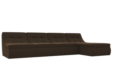 Модульный угловой диван Холидей, Коричневый (микровельвет) в Старом Осколе