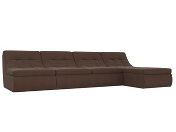 Большой модульный диван Холидей, Коричневый (рогожка) в Старом Осколе