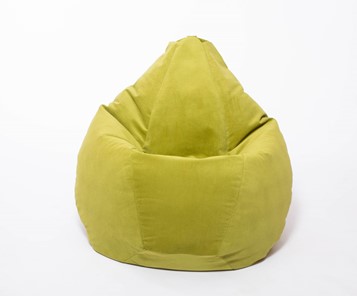 Кресло-мешок Груша малое, велюр однотон, травянное в Старом Осколе - предосмотр 1