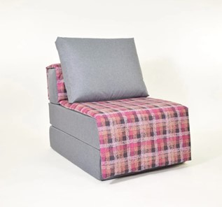 Бескаркасное кресло-кровать Харви, серый - квадро в Старом Осколе