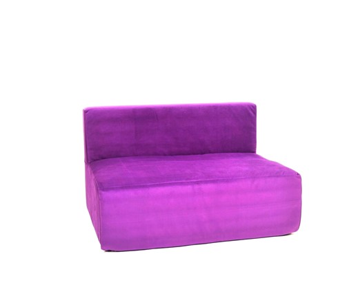 Кресло бескаркасное Тетрис 100х80х60, фиолетовое в Белгороде - изображение