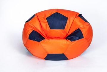 Кресло-мешок Мяч большой, оранжево-черный в Старом Осколе