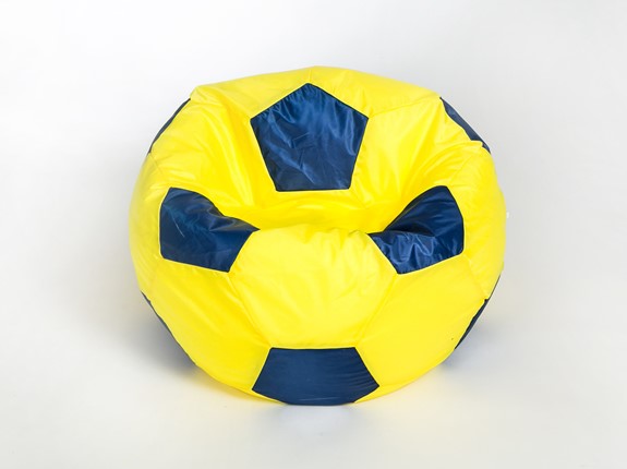 Кресло-мешок Мяч малый, желто-синий в Белгороде - изображение
