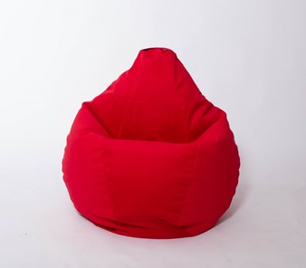 Кресло-мешок Груша большое, велюр однотон, красное в Старом Осколе - предосмотр 2