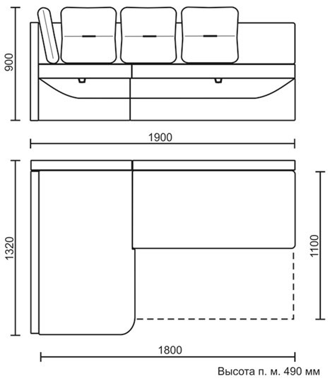 Кухонный угловой диван Яшма 1 ДУ в Старом Осколе - изображение 8