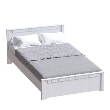 Кровать с основанием Прованс,1600 Бодега белая/Платина премиум в Старом Осколе - изображение