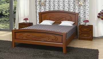 Полутороспальная кровать Карина-16 (Орех) 140х200 в Старом Осколе