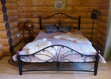 Кровать спальная Фортуна 2, 1600, черный/черный в Белгороде