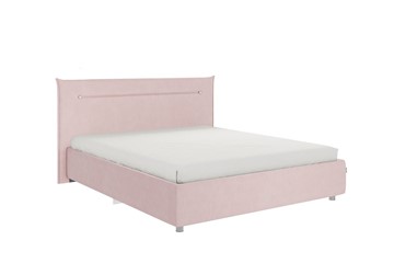 Кровать двуспальная Альба 1.6, нежно-розовый (велюр) в Белгороде