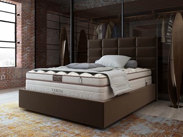 Двуспальная кровать Chocolate Compact/Island M 160х200, Микровелюр (Manhattan Лесной каштан) в Белгороде