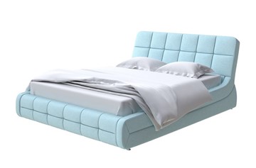 Кровать спальная Corso-6 200х200, Велюр (Scandi Cotton 20 Голубой Лед) в Белгороде