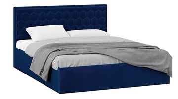 Кровать 2-х спальная с подъемным механизмом Порто (Велюр Confetti Blue) без заглушины в Белгороде