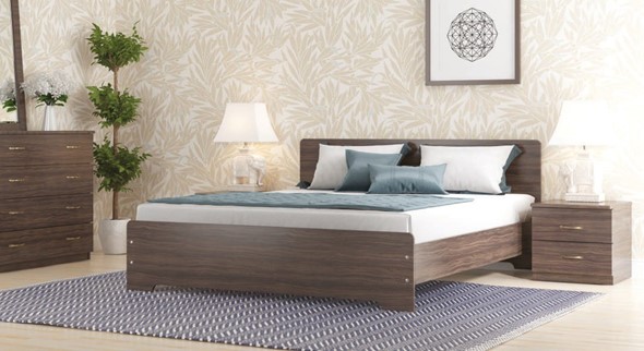 Кровать спальная Золушка, 160х200 с основанием, венге в Старом Осколе - изображение