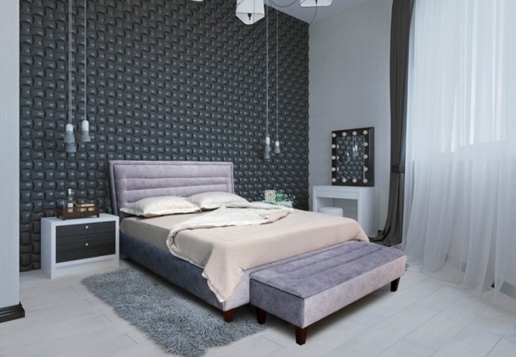 Кровать без механизма с высокими ножками Белла 2100х2150 мм в Белгороде - изображение 6