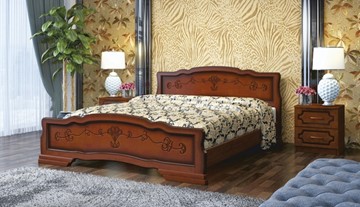 Двуспальная кровать Карина-6 (Орех) 180х200 в Белгороде