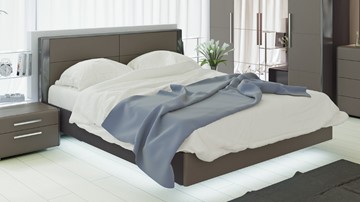 Кровать 2-спальная Наоми 1600, цвет Фон серый, Джут СМ-208.01.01 в Белгороде