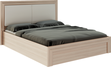 Кровать с механизмом двуспальная Глэдис М32 (Шимо светлый/Белый текстурный) в Старом Осколе