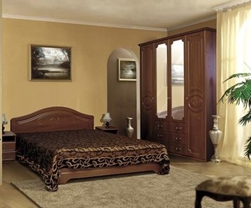 Спальня Ивушка-5, цвет Итальянский орех в Старом Осколе