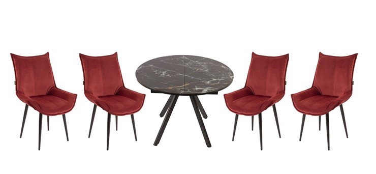 Набор мебели стол Олимп, 4 стула Осло в Белгороде - изображение