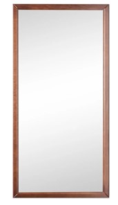 Зеркало навесное в гардероб Ника (Средне-коричневый) 119,5 см x 60 см в Белгороде