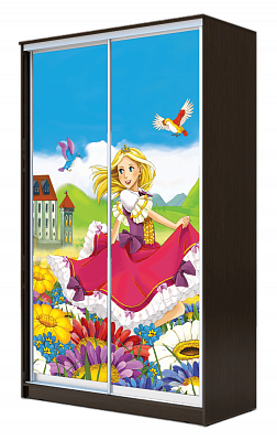 Детский шкаф ХИТ 23-4-17-77-11, Принцесса, венге в Белгороде - изображение