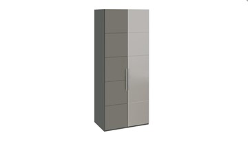 Шкаф Наоми с 1 зеркальной правой дверью, цвет Фон серый, Джут СМ-208.07.04 R в Белгороде
