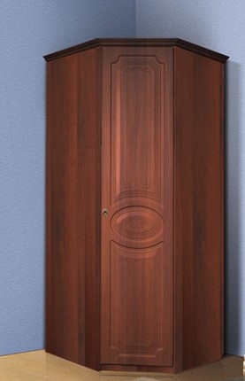 Распашной шкаф угловой Ивушка-5, цвет Итальянский орех в Белгороде - изображение
