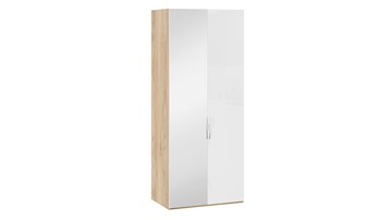 Шкаф для одежды Эмбер СМ-348.07.005 L (Яблоня Беллуно/Белый глянец) в Белгороде