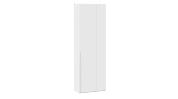 Одностворчатый угловой шкаф Порто (366) СМ-393.07.231 (Белый жемчуг/Белый софт) в Старом Осколе