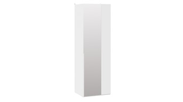 Одностворчатый угловой шкаф Порто (580) СМ-393.07.007 (Белый жемчуг/Белый жемчуг) в Белгороде