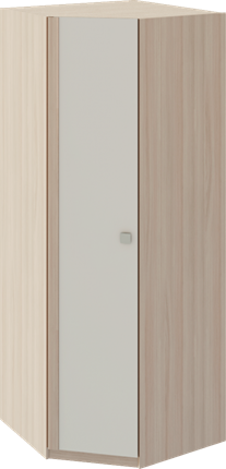 Шкаф угловой Глэдис М21 (Шимо светлый/Белый текстурный) в Старом Осколе - изображение