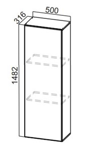 Шкаф-надстройка Стайл, ПН500(912/316), МДФ в Старом Осколе