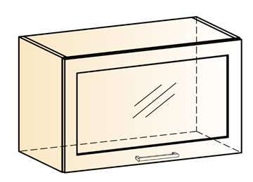 Шкаф навесной Яна L600 Н360 (1 дв. рам.) в Старом Осколе