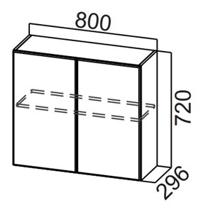 Кухонный шкаф Стайл, Ш800/720, МДФ в Старом Осколе
