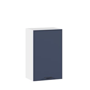 Кухонный навесной шкаф 450 Индиго ЛД 298.330.000.103, Белый/Тёмно-синий в Старом Осколе