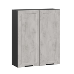 Кухонный шкаф 800 высокий Джамис ЛД 296.460.000.029, Чёрный/Белый камень в Белгороде