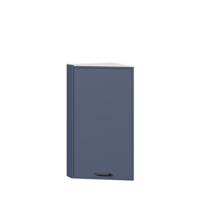 Кухонный навесной шкаф окончание Индиго ЛД 298.690.000.118, Белый/Тёмно-синий в Старом Осколе