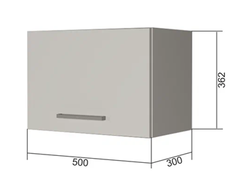 Шкаф на кухню В350, Белое гладкое Ламарти/Антрацит в Старом Осколе