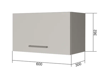 Кухонный шкаф В360, Белое гладкое Ламарти/Антрацит в Старом Осколе