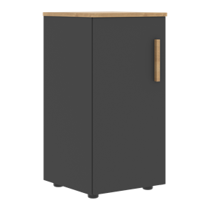 Низкий шкаф колонна с левой дверью FORTA Графит-Дуб Гамильтон  FLC 40.1 (L) (399х404х801) в Старом Осколе
